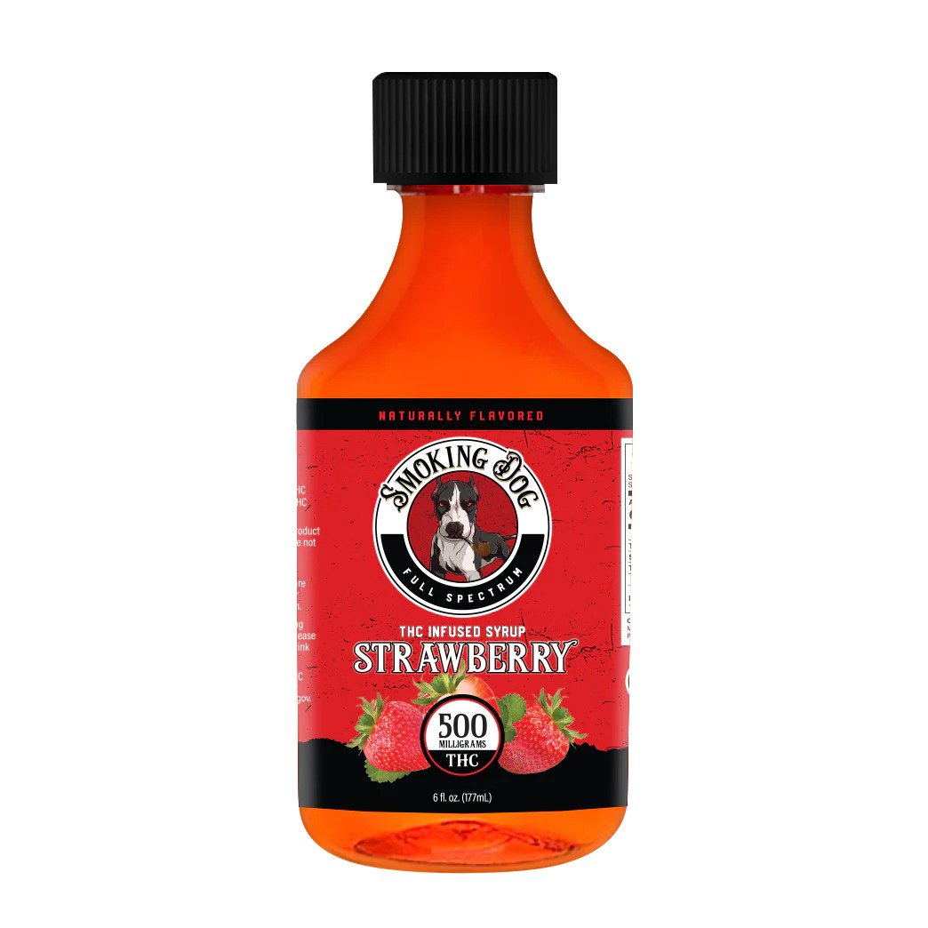 Smoking Dog Delta 9 THC Syrup-500 mg Strawberry