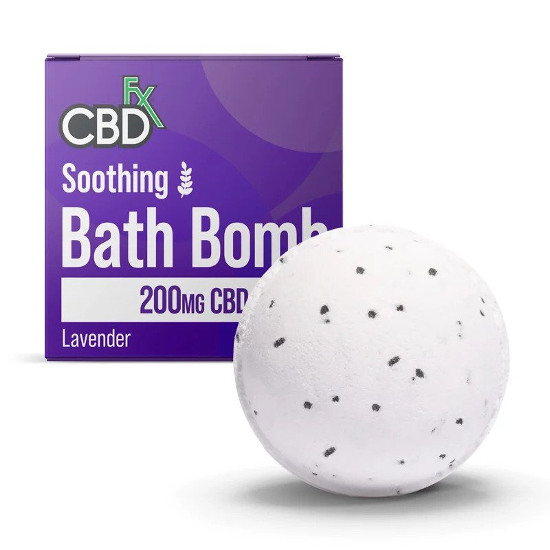 CBDFX CBD Bath Bomb 200 MG Lavender