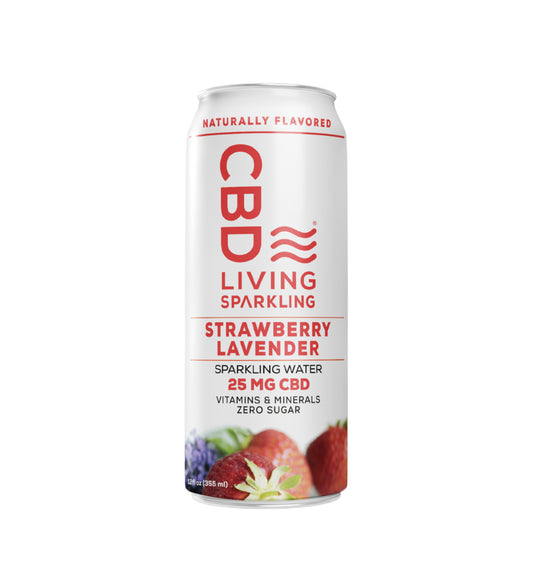 CBD Sparkling Water | Strawberry Lavender