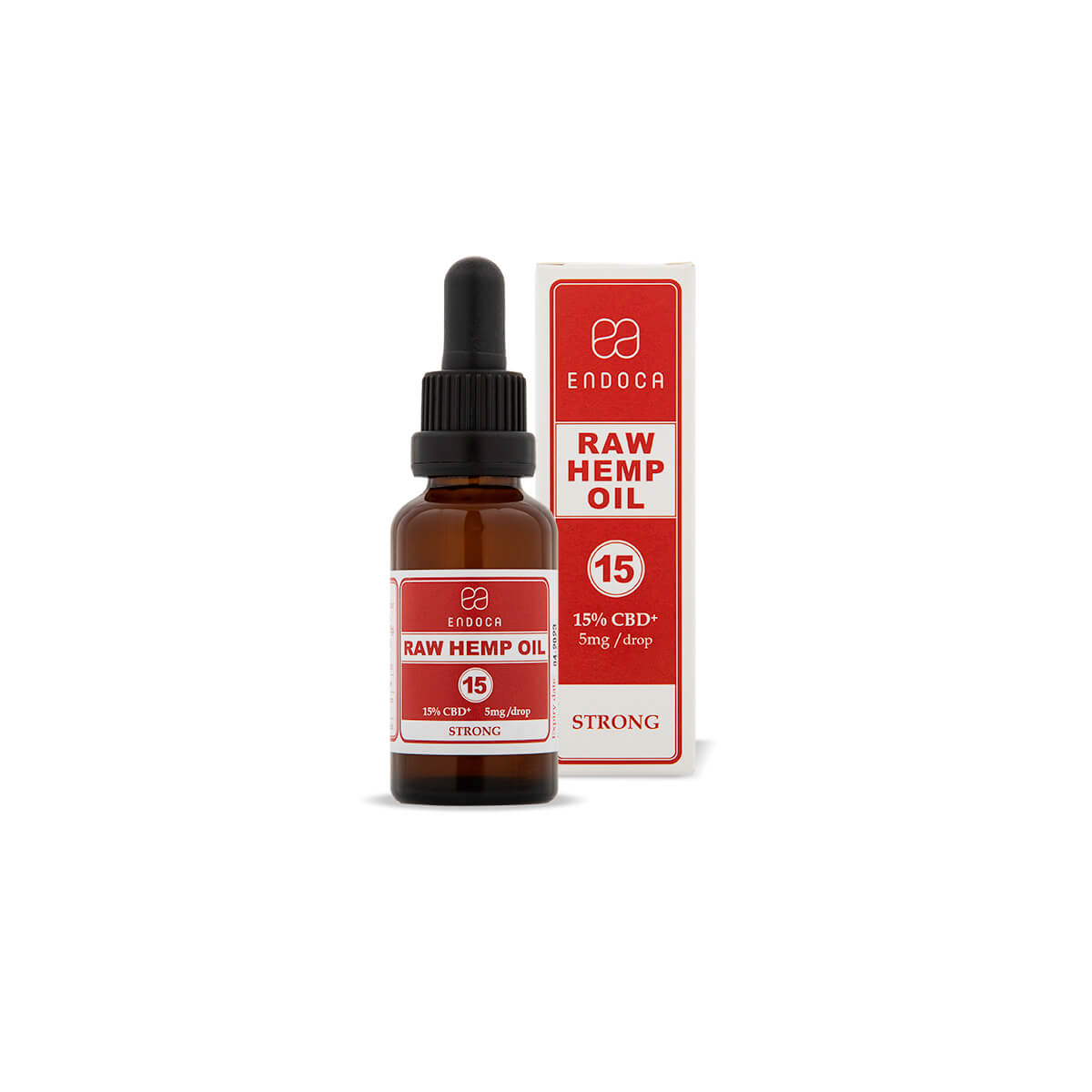 Endoca Raw Hemp Oil Drops 5mg per drop 30ml Bottle/4500 mg