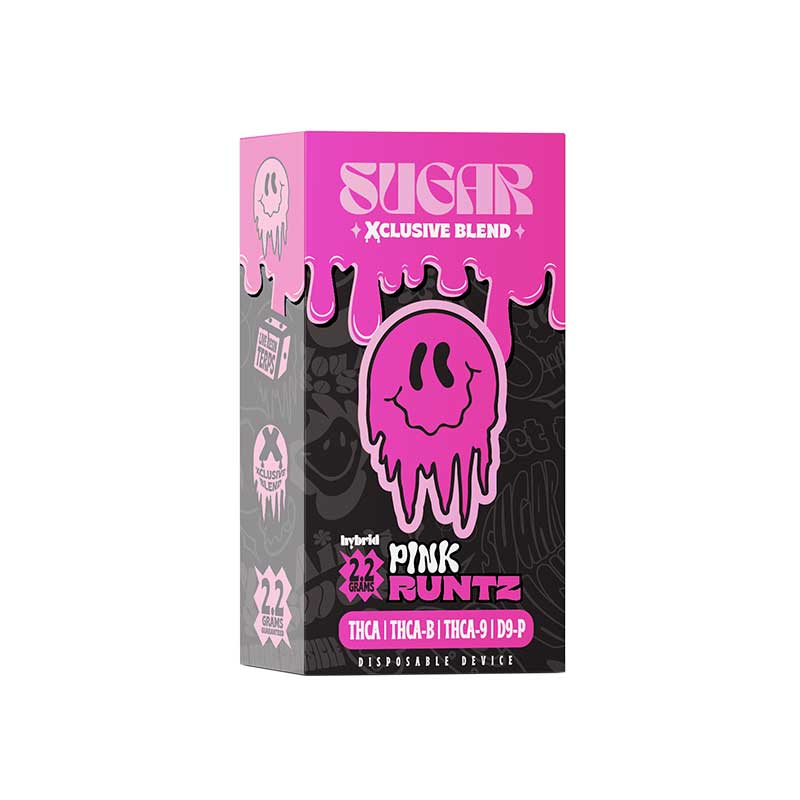 Sugar Xclusive Blend Disposable Live Resin Terps| 2.2g Pink Runtz-Hybrid