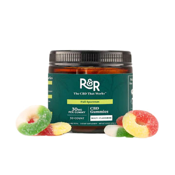 R+R | Full Spectrum CBD Gummies 30 mg Each-900 mg Bottle