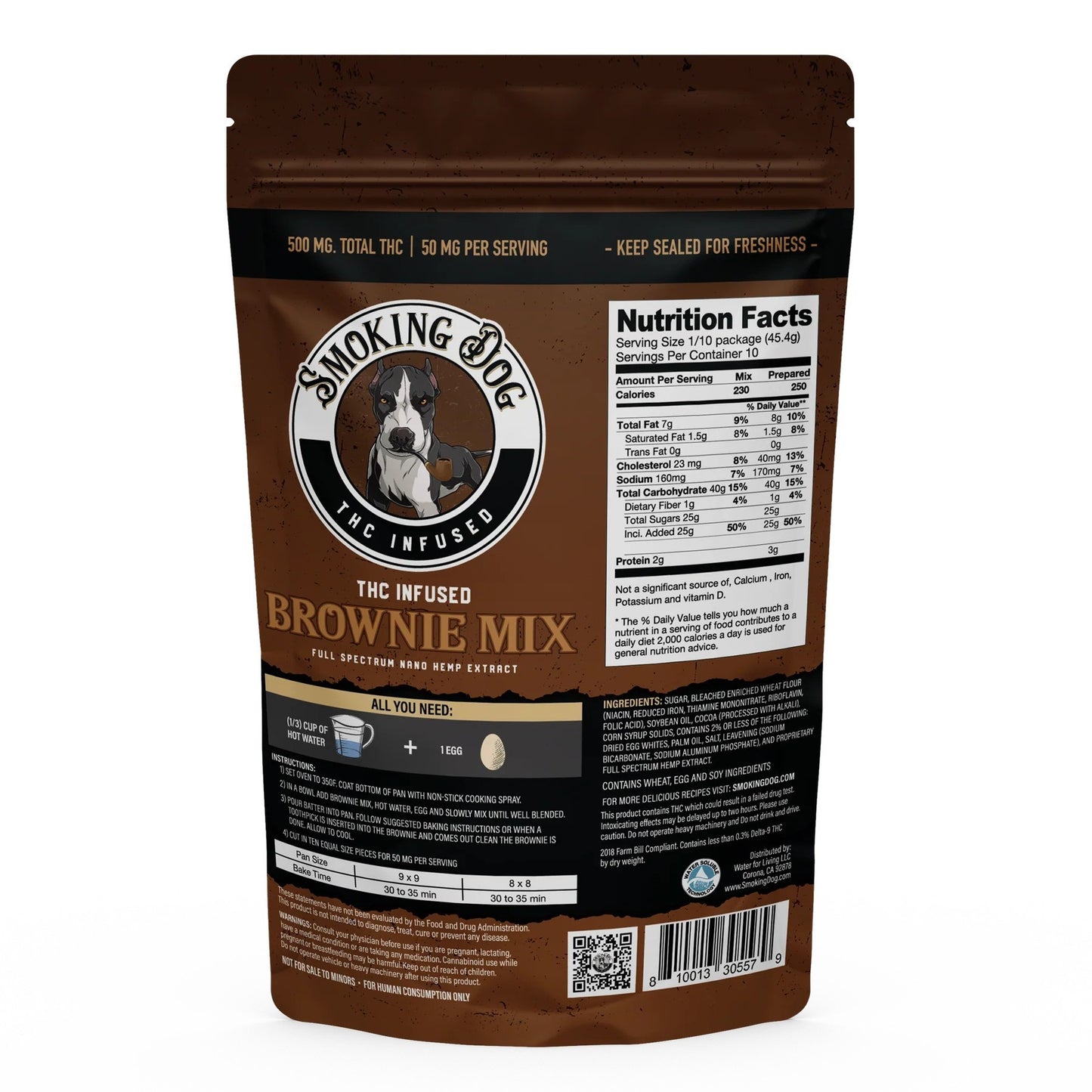 Smoking Dog THC Brownie Mix 500mg