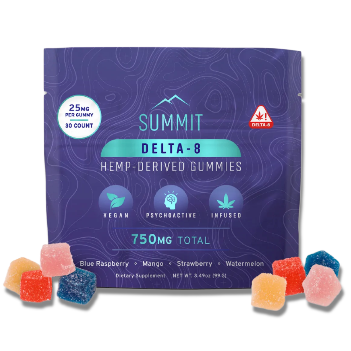 Summit Delta 8 THC Gummies 30-Count