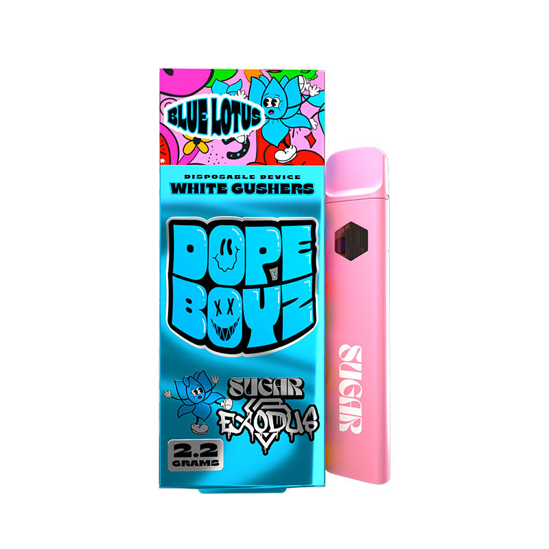 Sugar Exodus Blue Lotus Flower Vape White Gushers