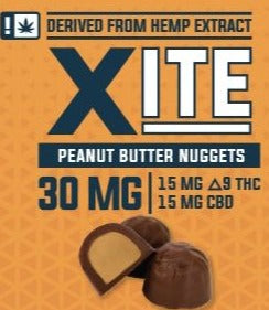 Xite Peanut Butter Nuggets - Premium 1:1 Cannabis Edibles